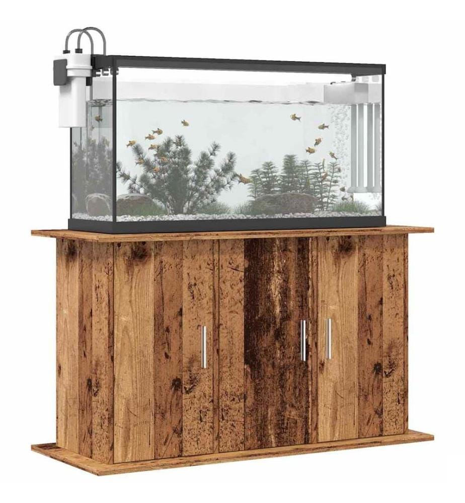 Support pour aquarium vieux bois 101x41x58 cm bois d'ingénierie