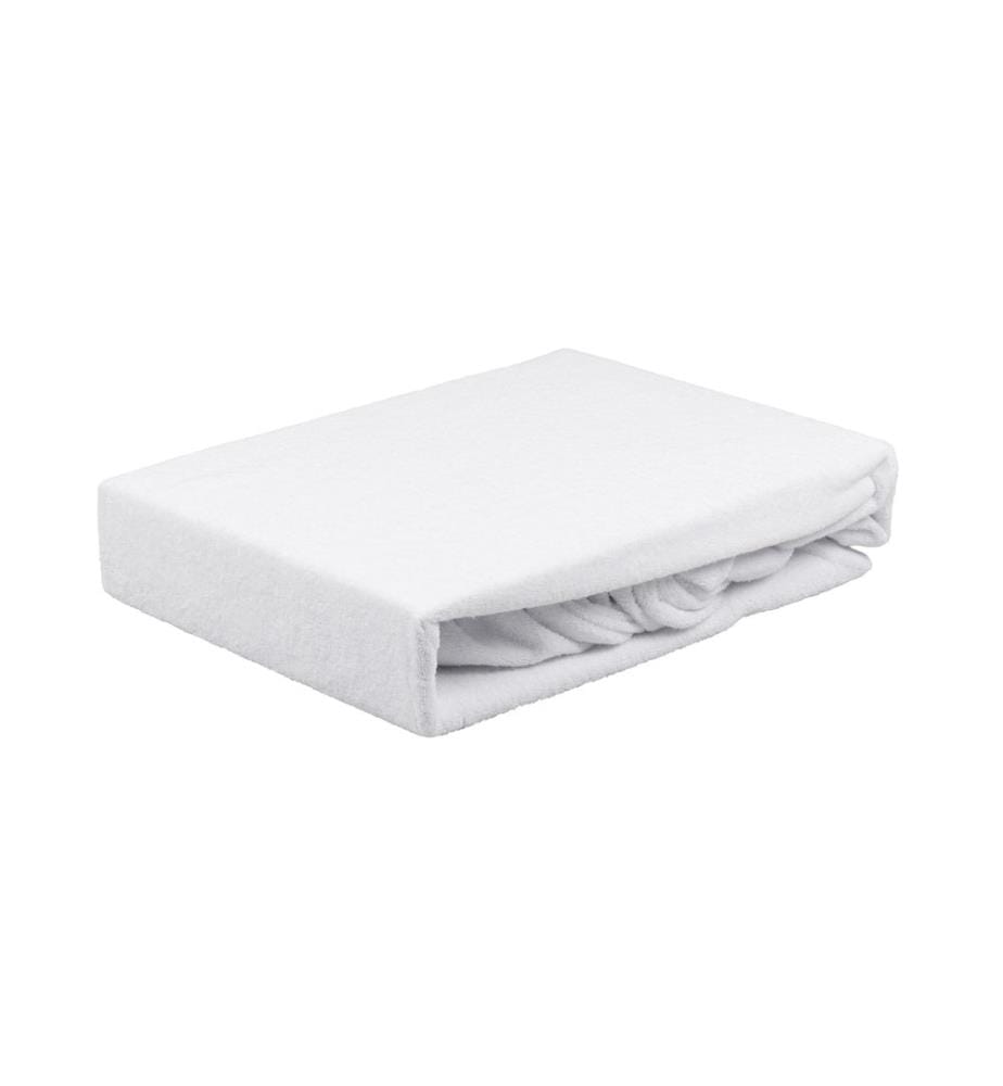 MEDIDOR - Drap-housse Tissu éponge sans découpe pour le visage blanc