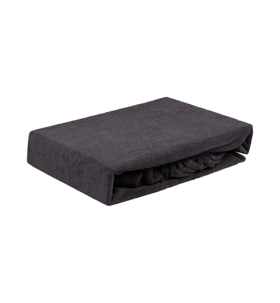 MEDIDOR - Drap-housse Tissu éponge avec découpe pour le visage gris