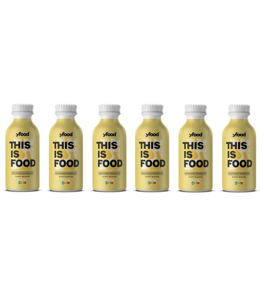 YFOOD - Repas à boire Happy Banana 6 x 500 ml