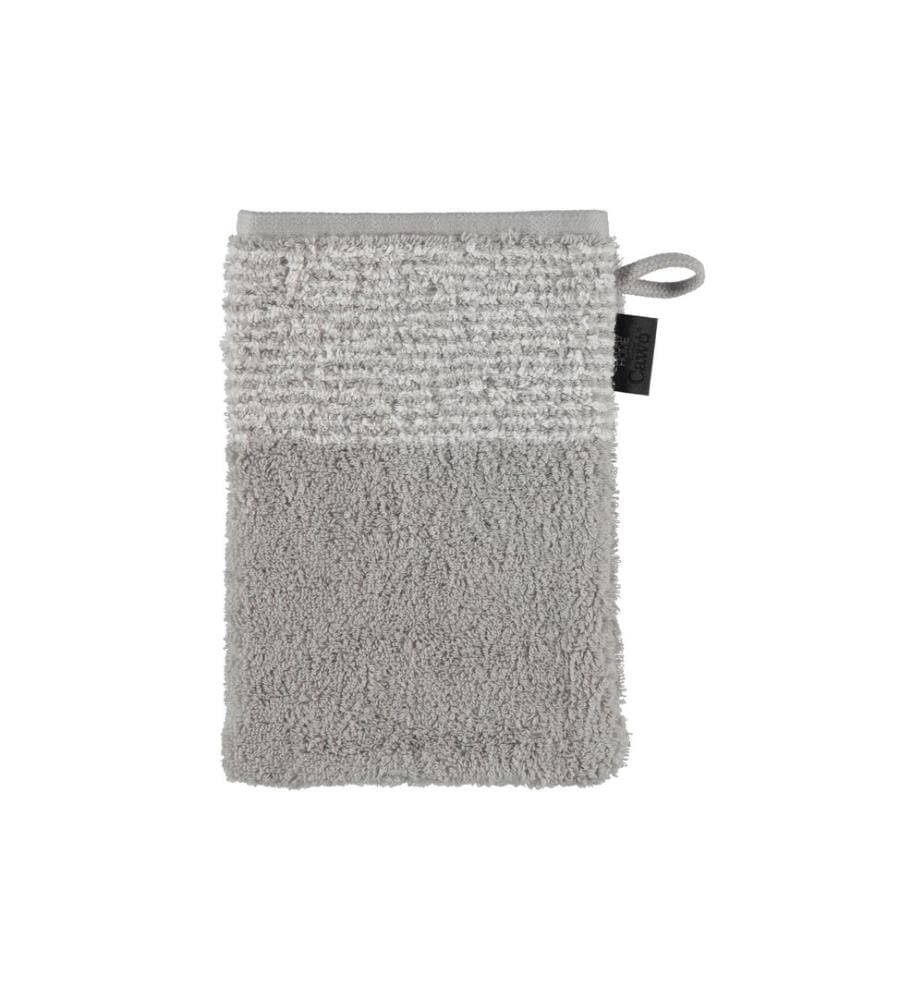 CAWÖ - Gant de toilette Two Tone 16 x 22 cm, Platine