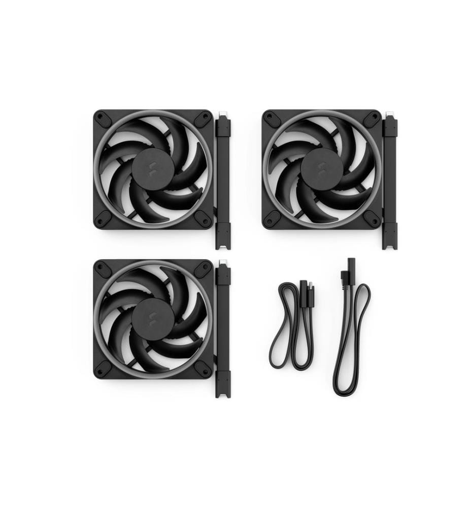 Fractal Design - Ventilateur PC Momentum 12 RGB noir, pack de 3