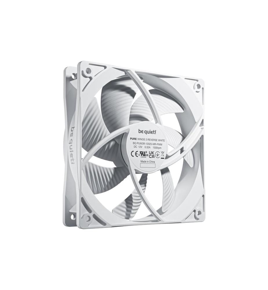BE QUIET! - Ventilateur PC PURE WINGS 3 120mm PWM Reverse White 3-Pack