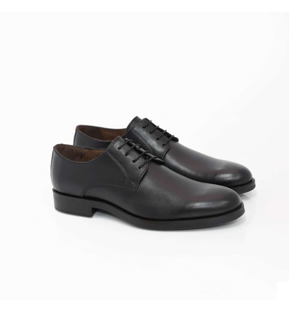 Derby en cuir noir