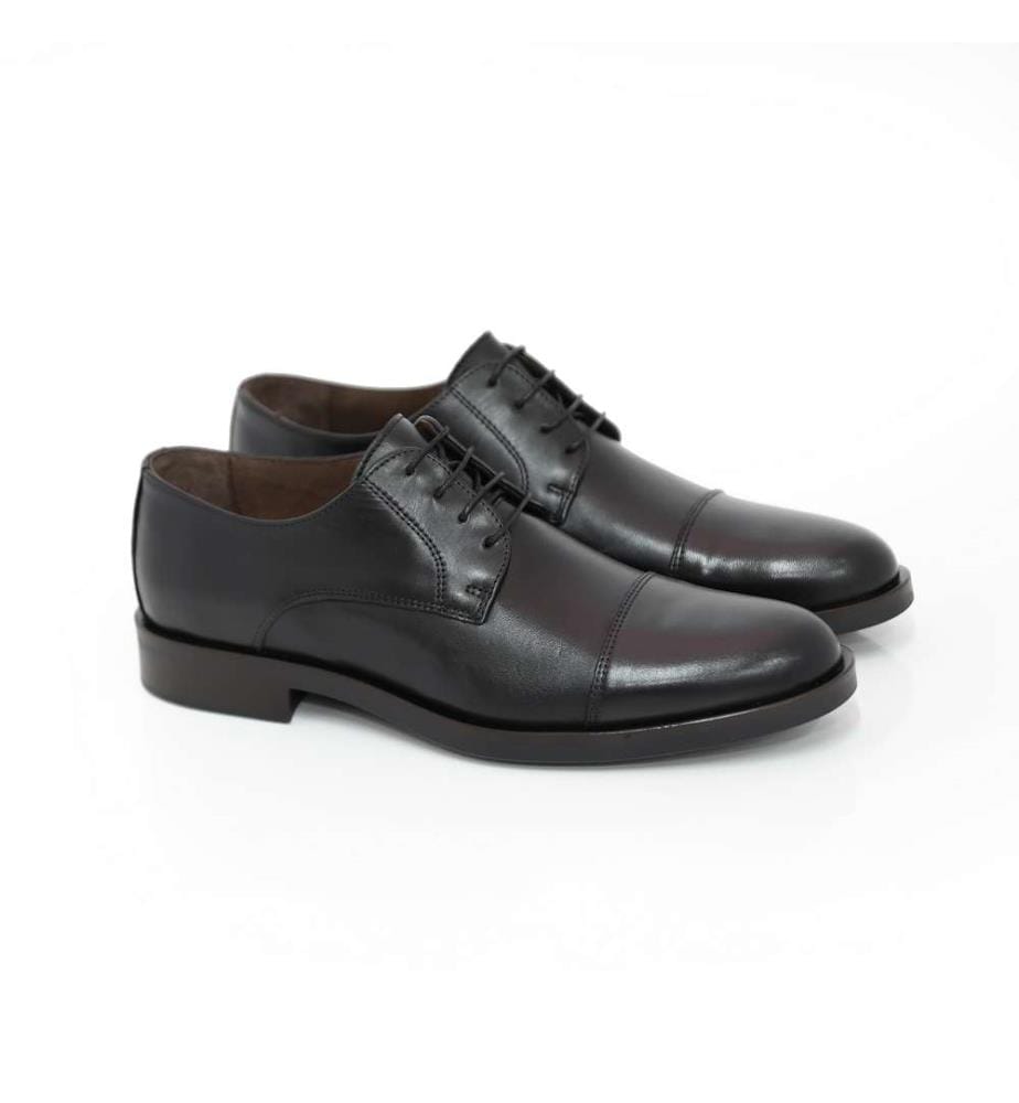 Derby en cuir noir