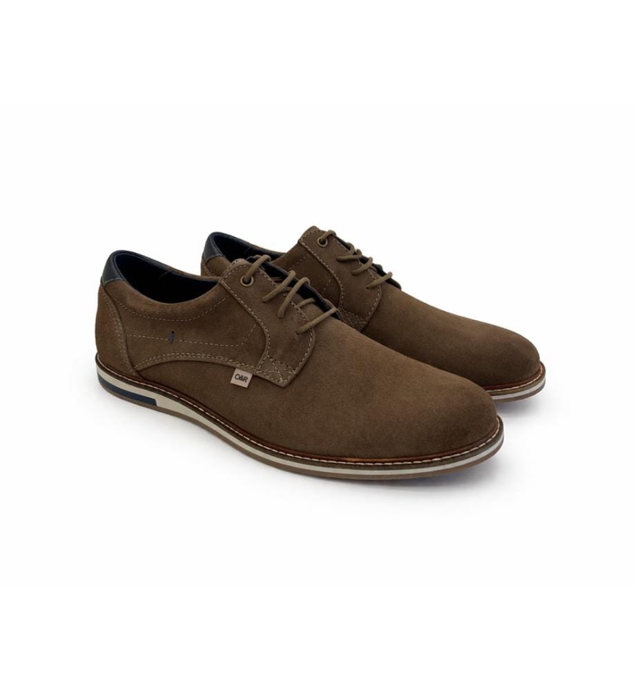 Derby en daim marron