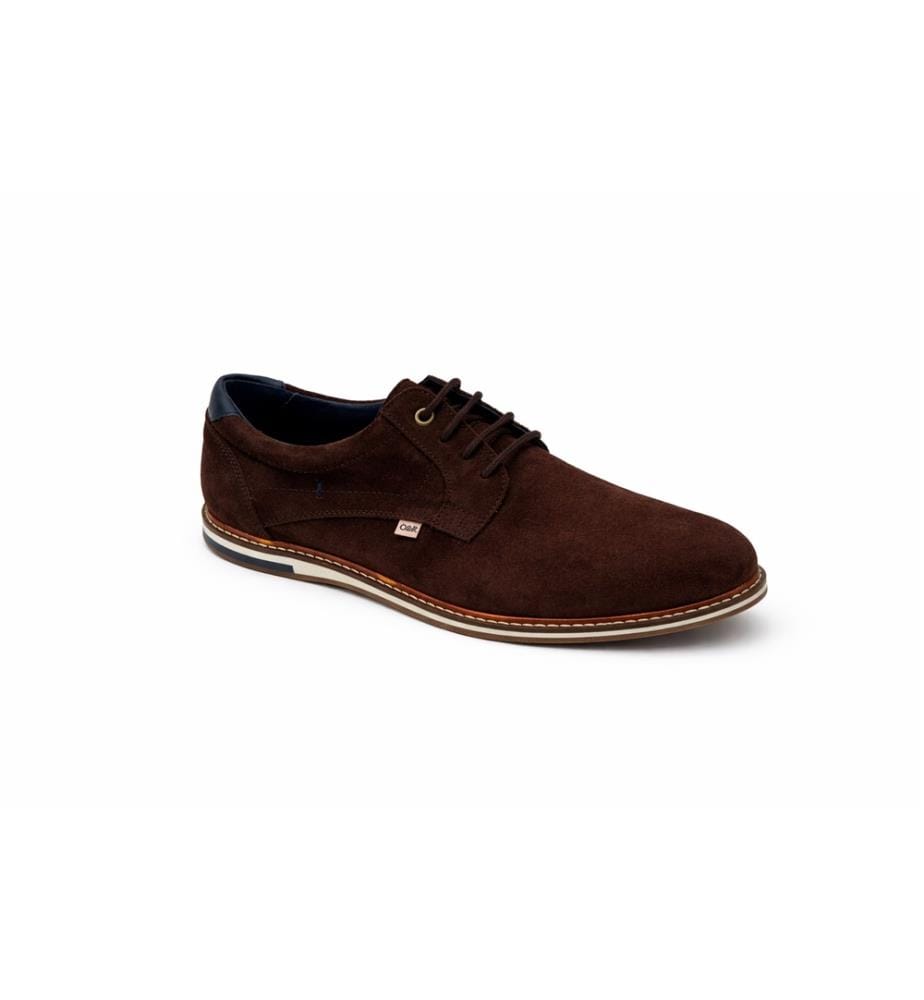 Derby en daim marron
