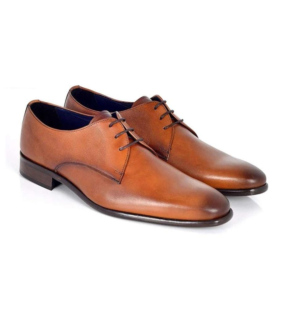 Derby en cuir marron clair