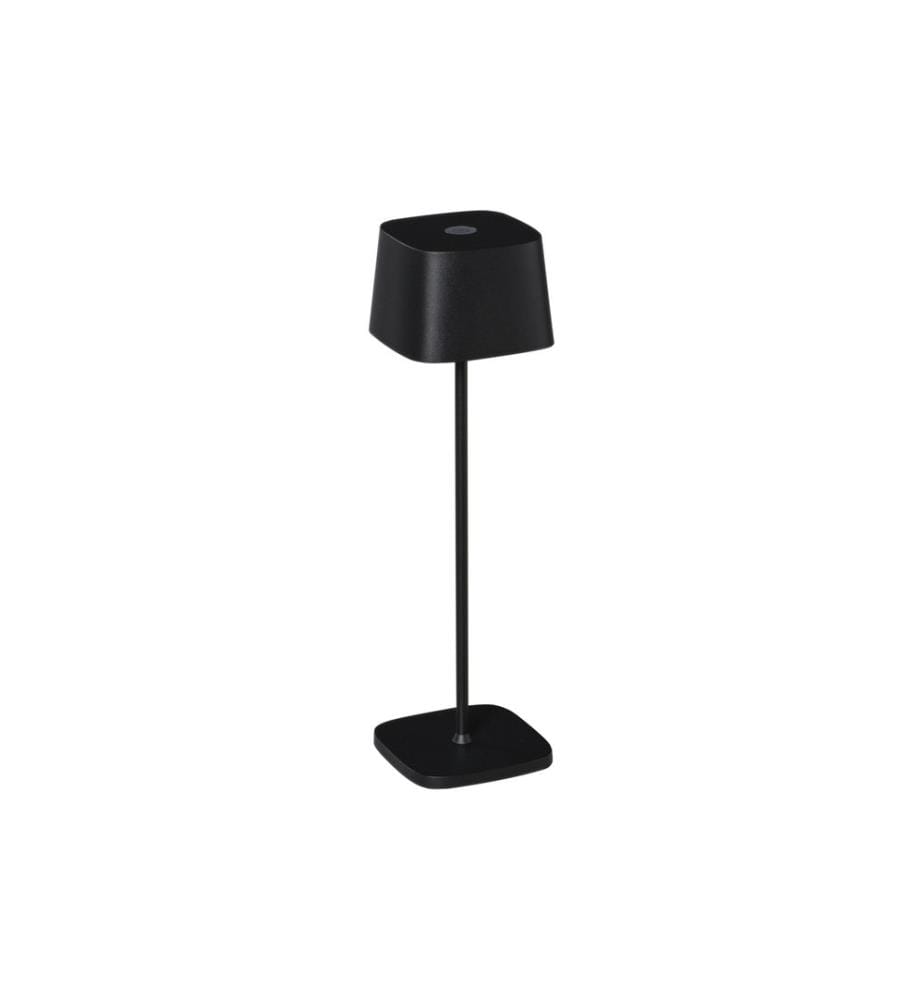 Konstsmide Lampe de table à accu Capri USB, 2700-3000 K, 2.2 W, noir