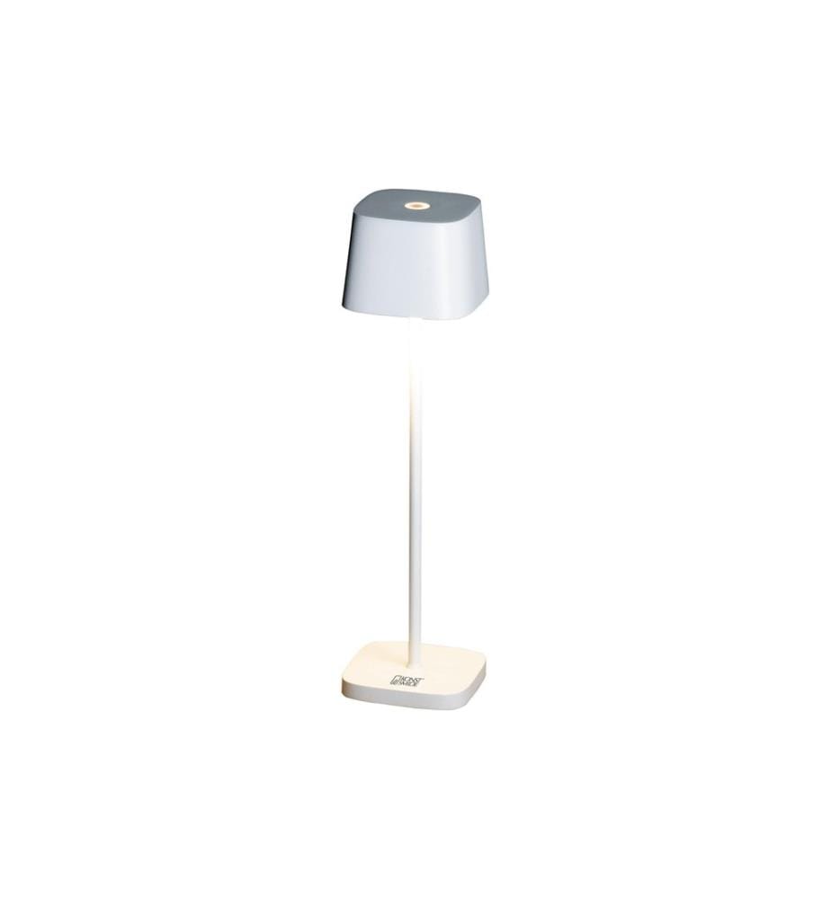 Konstsmide Lampe de table à accu Capri Mini USB, 2200-3000K, 2.2 W, Blanc