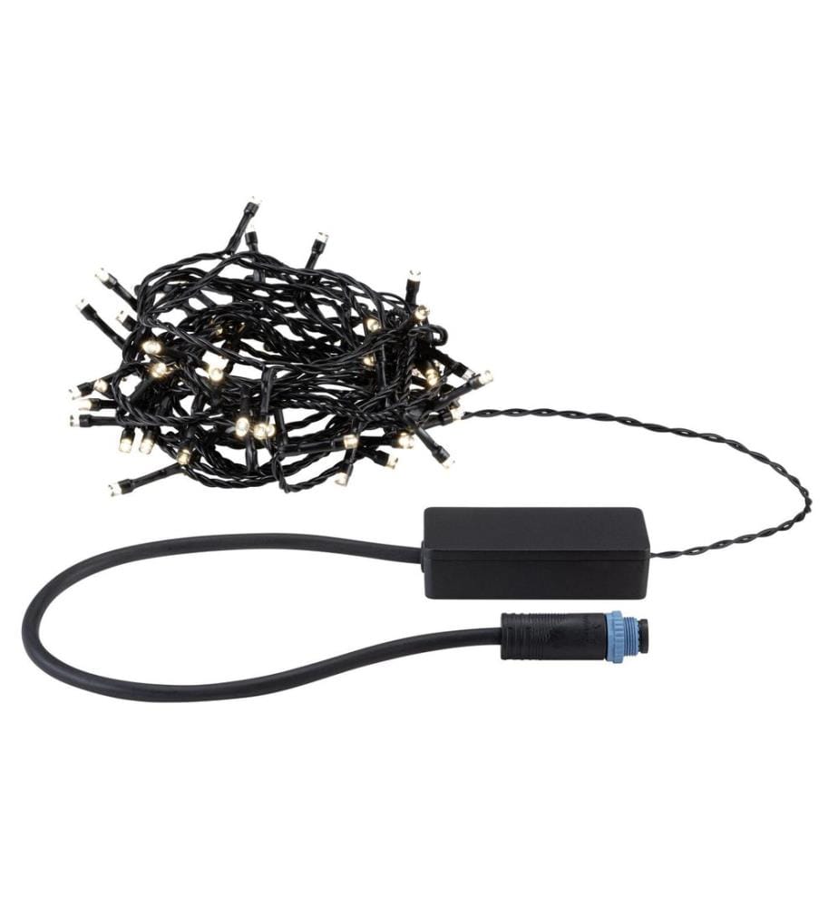 PAULMANN - Guirlande lumineuse LED Plug & Shine Yuna 7.4 m, blanc chaud, noir