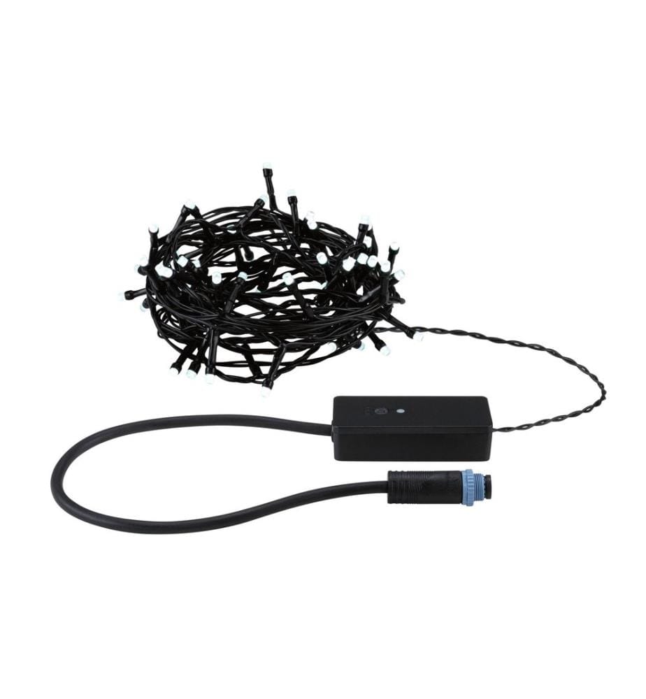 PAULMANN - Guirlande lumineuse LED Plug & Shine Yuna 7.4 m, RGB, noir
