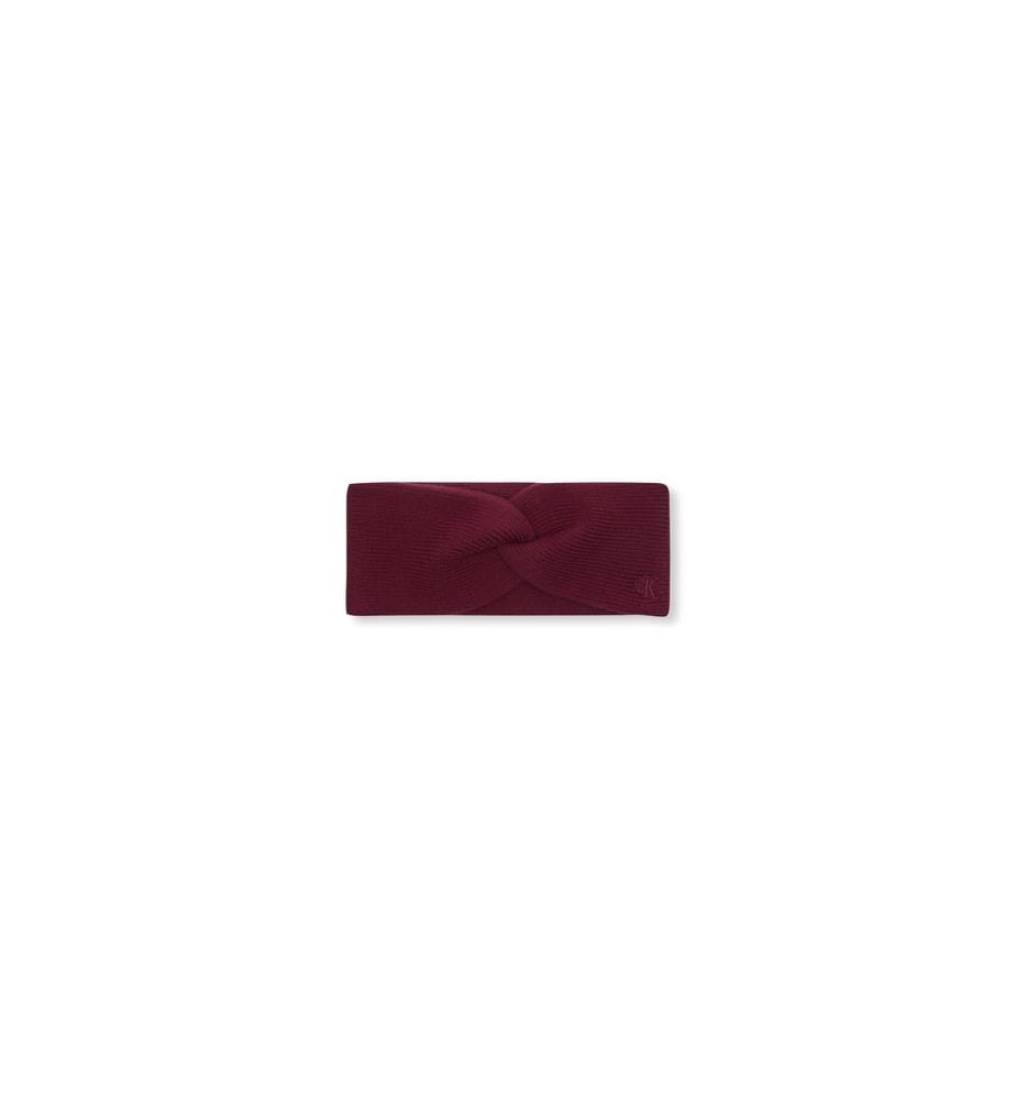 Bandeau CK Fine Rib Twist - Rouge Betterave