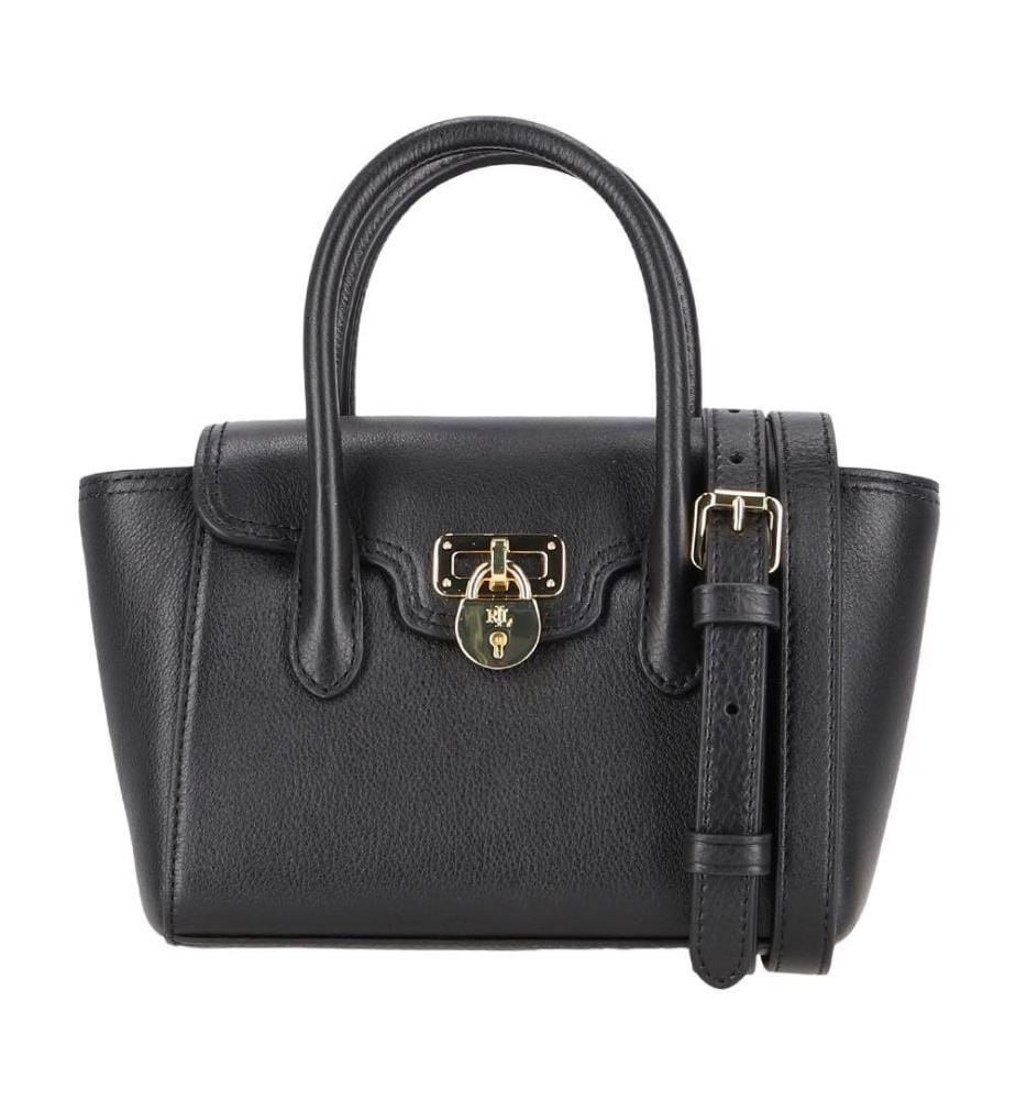 Petite sacoche Tanner en cuir grainé - Noir