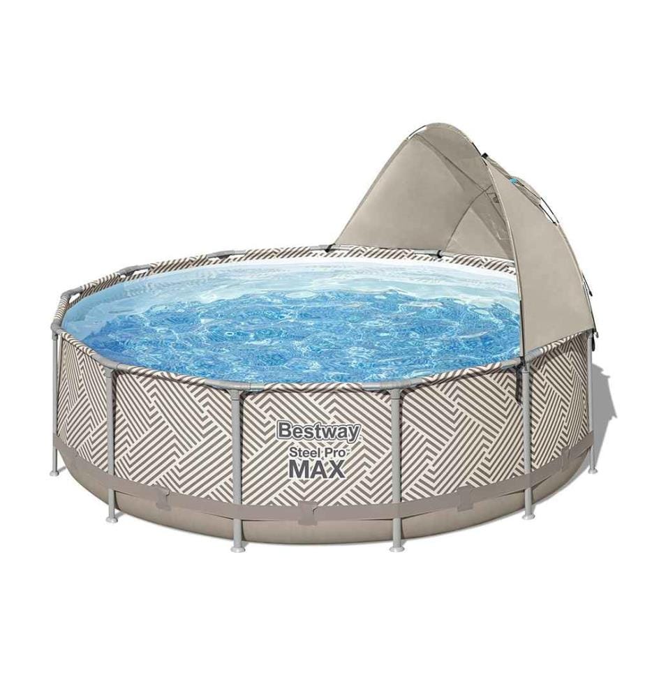 Set piscine Steel Pro Max 396x107cm - Beige