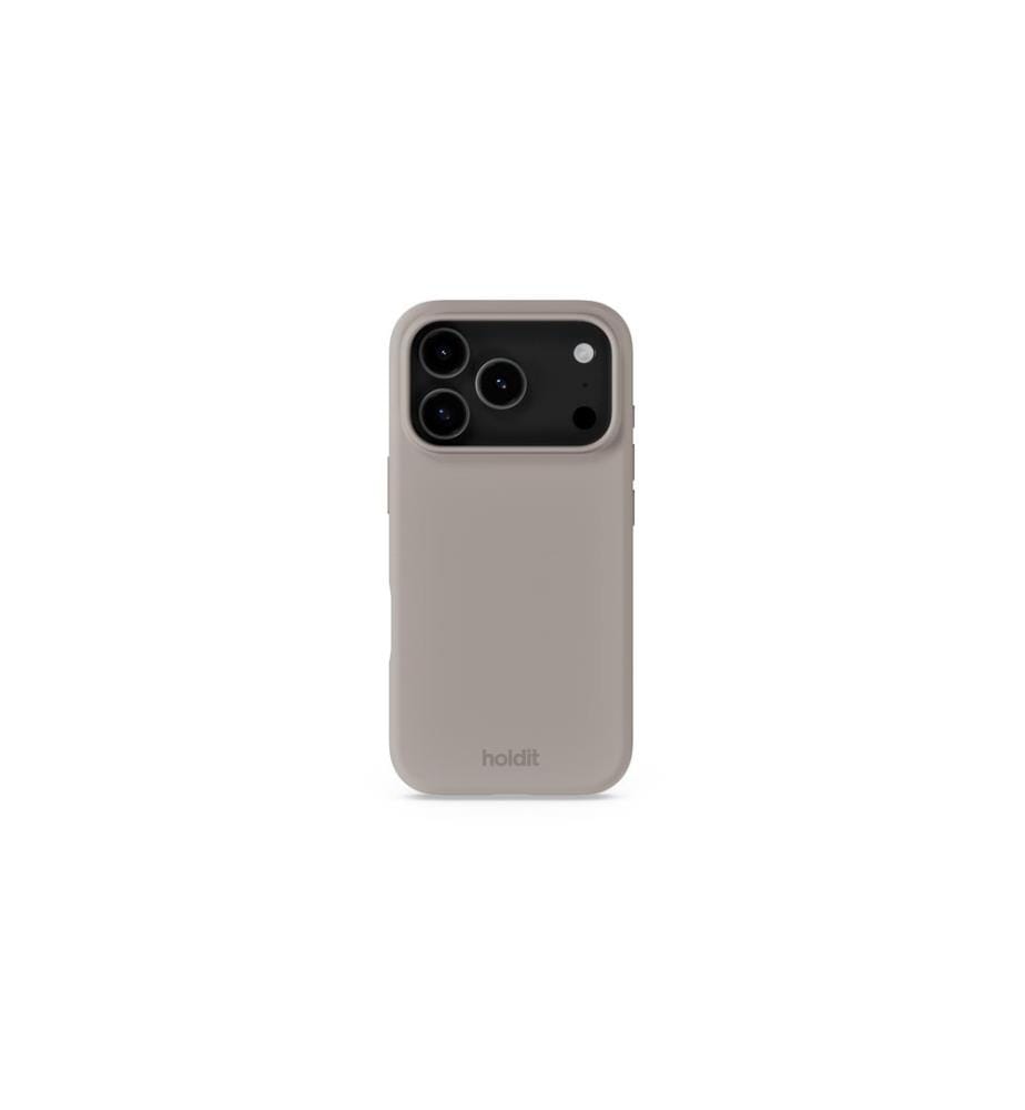 HOLDIT - Coque arrière Silicone iPhone 17 Pro Taupe