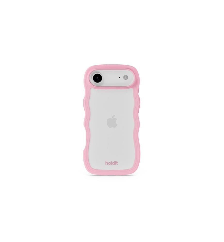 HOLDIT - Coque arrière Wavy iPhone Air Transparent/Rose