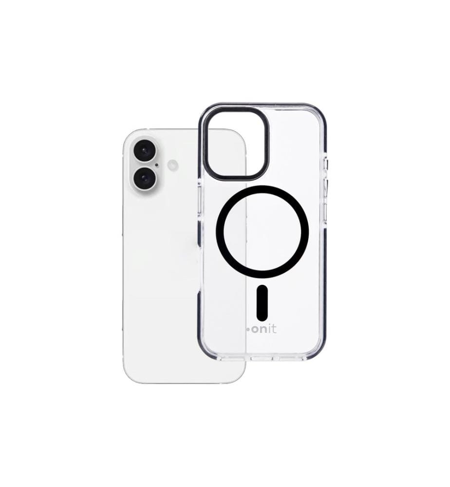 ONIT - Coque arrière Armorix iPhone 16 Noir transparent