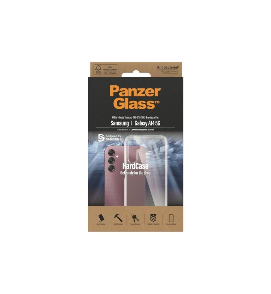 PANZERGLASS - Coque arrière HardCase Galaxy A14/Galaxy A14 5G Transparent
