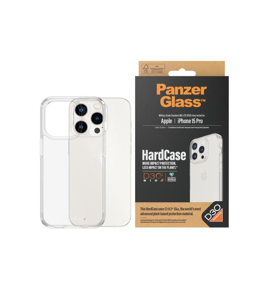 PANZERGLASS - Coque arrière Hard Case iPhone 15 Pro