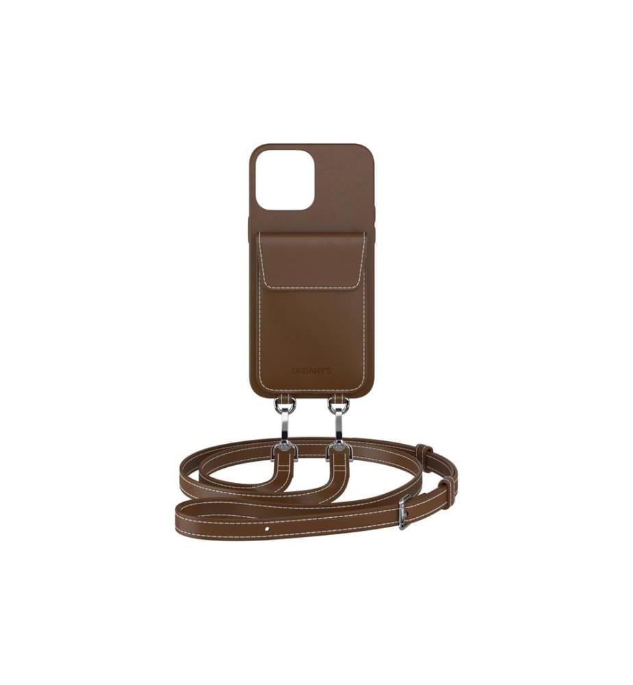 URBANY'S - Necklace Case Handekette+ iPhone 15 Plus Espresso Martini