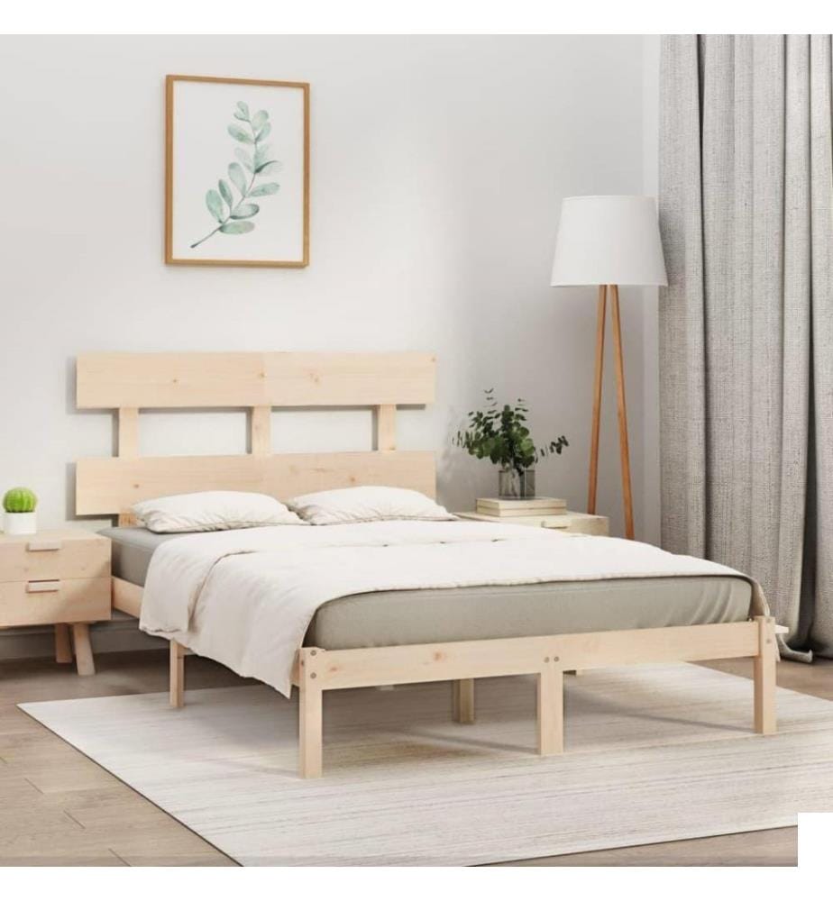 Cadre de lit Bois massif 200x200 cm