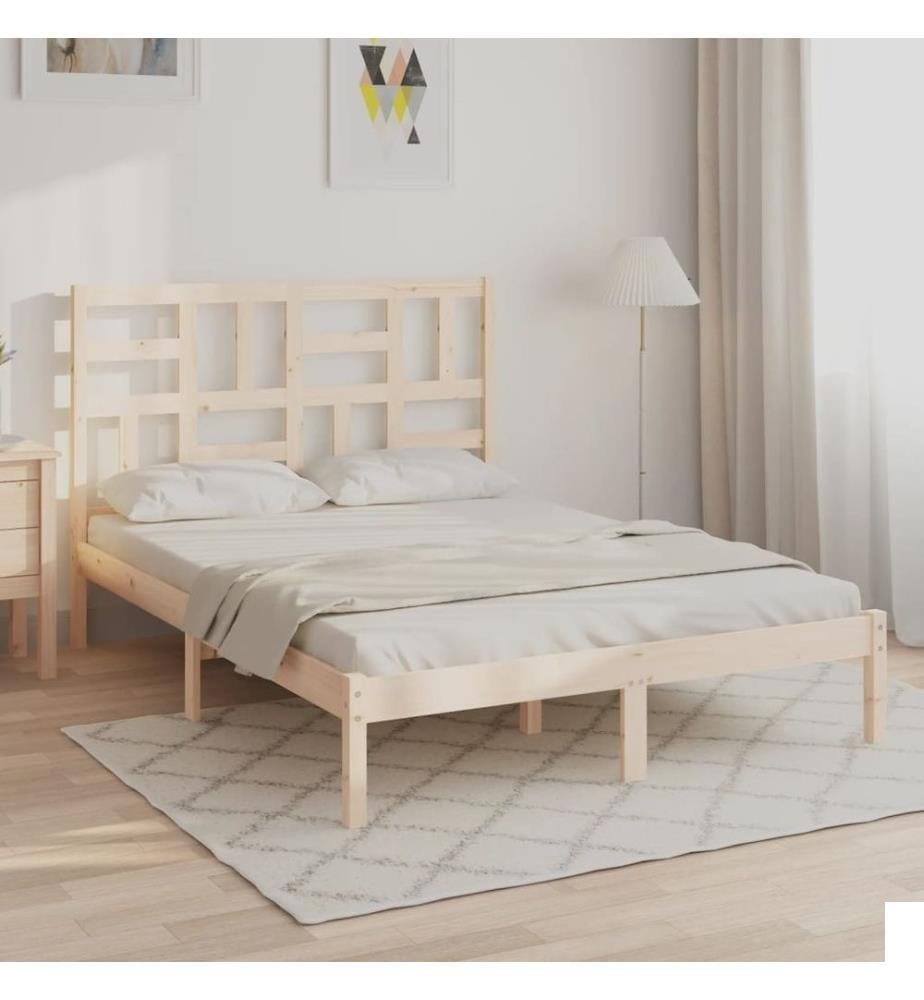 Cadre de lit Bois massif 160x200 cm