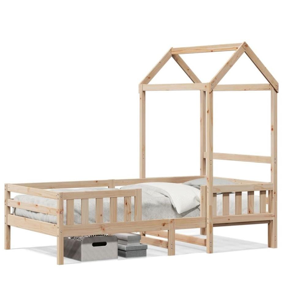 Cadre de lit avec toit 80x200 cm bois de pin massif