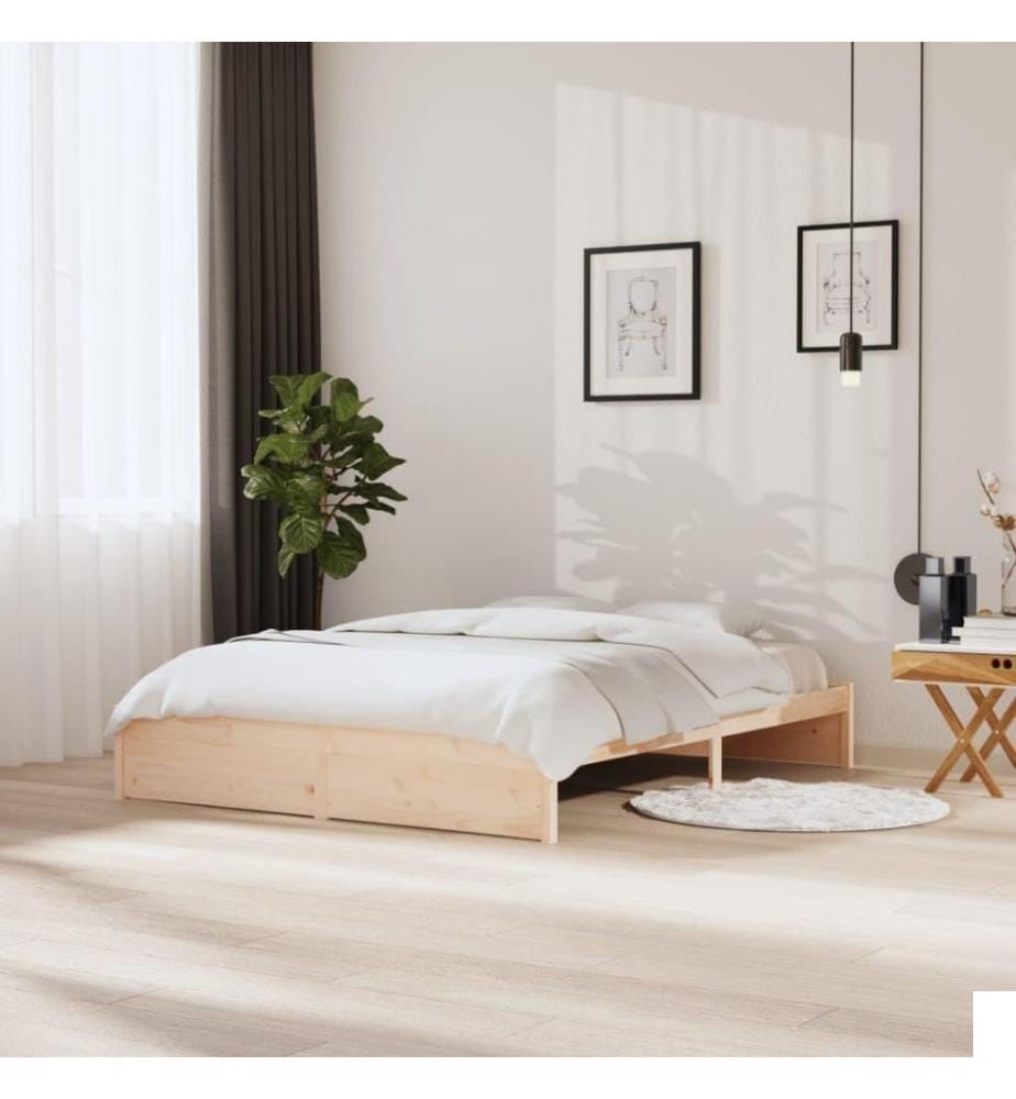 Cadre de lit Bois massif 160x200 cm
