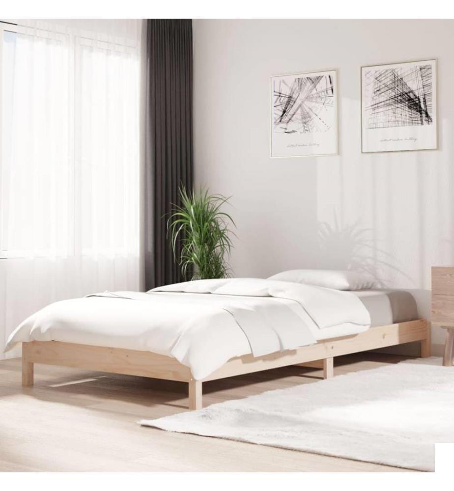 Lit empilable 100x200 cm Bois de pin massif