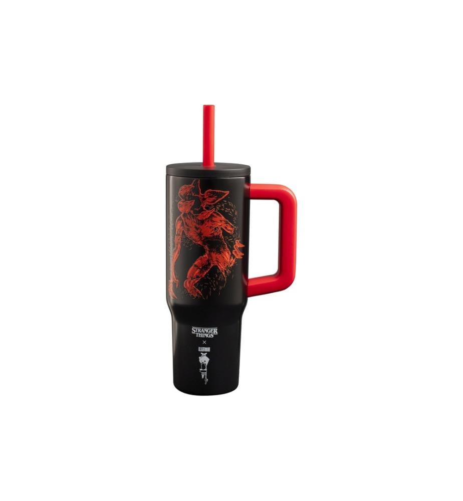 BIALETTI - Gobelet Stranger Things, 900 ml, noir / rouge