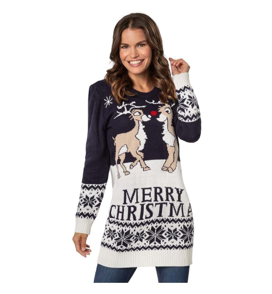 Pull de Noël Merry Christmas pour femmes