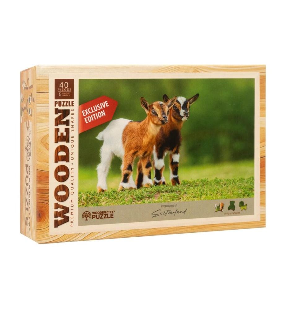 Wooden City Puzzle en bois Chevreau 40 pièces