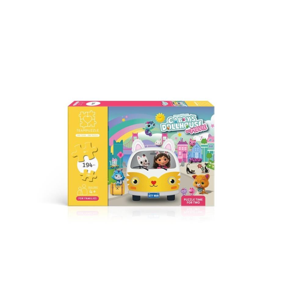 Teampuzzle Puzzle Gabby's Dollhouse: le film carton, 196 pièces