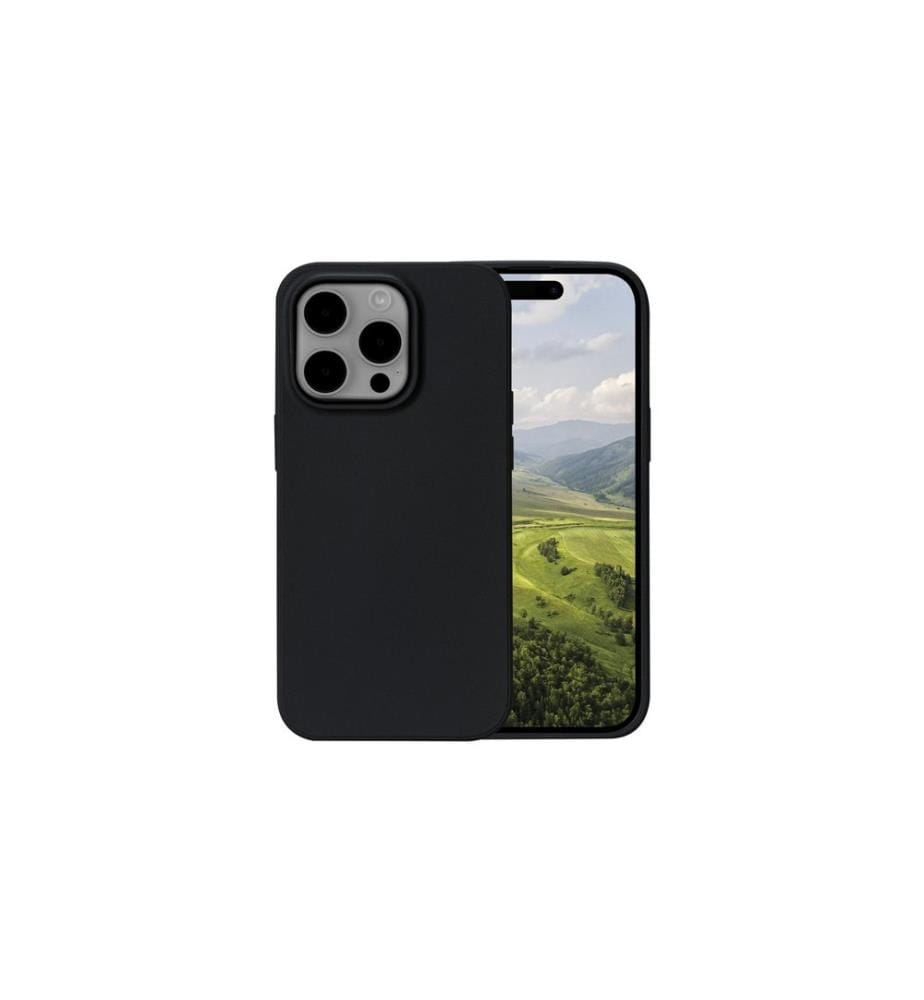 DBRAMANTE1928 - Coque arrière Greenland iPhone 15 Pro Night Black