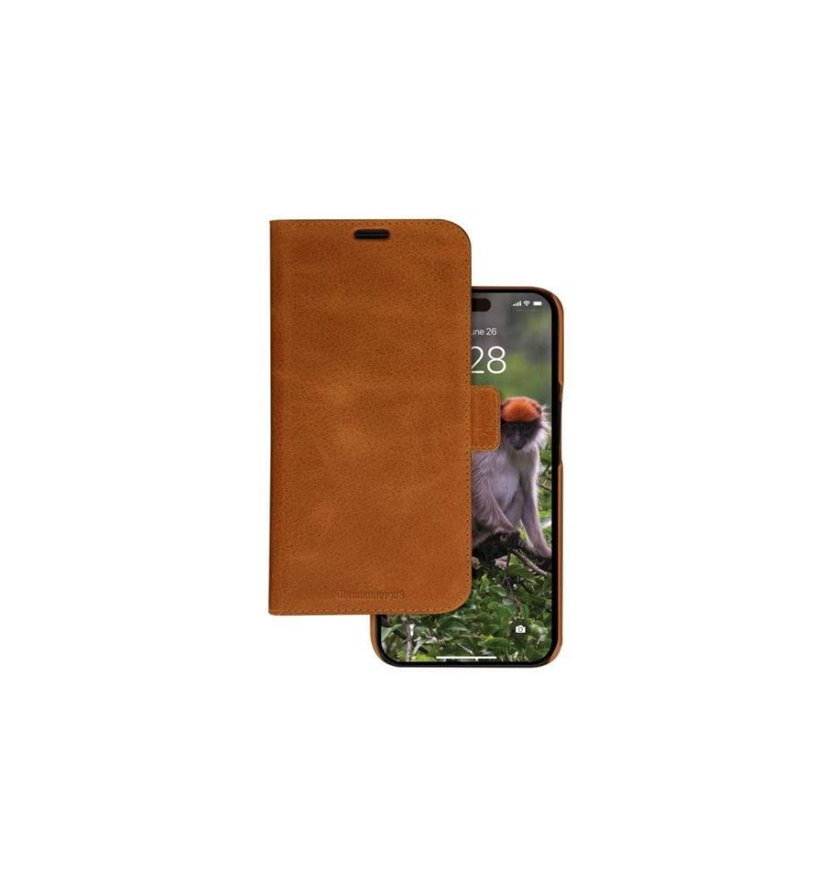 DBRAMANTE1928 - Book Cover Lynge iPhone 15 Pro Brun