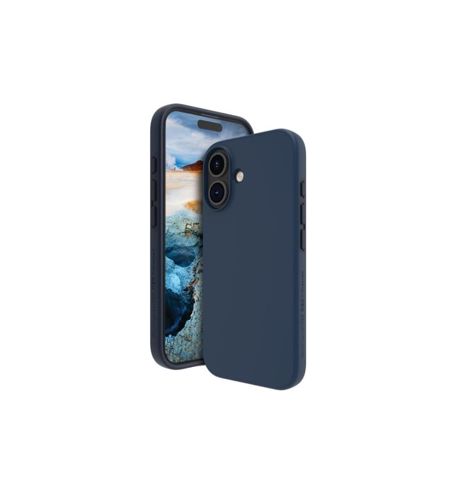 DBRAMANTE1928 - Coque arrière Iceland Ultra D3O iPhone 16 Plus Bleu