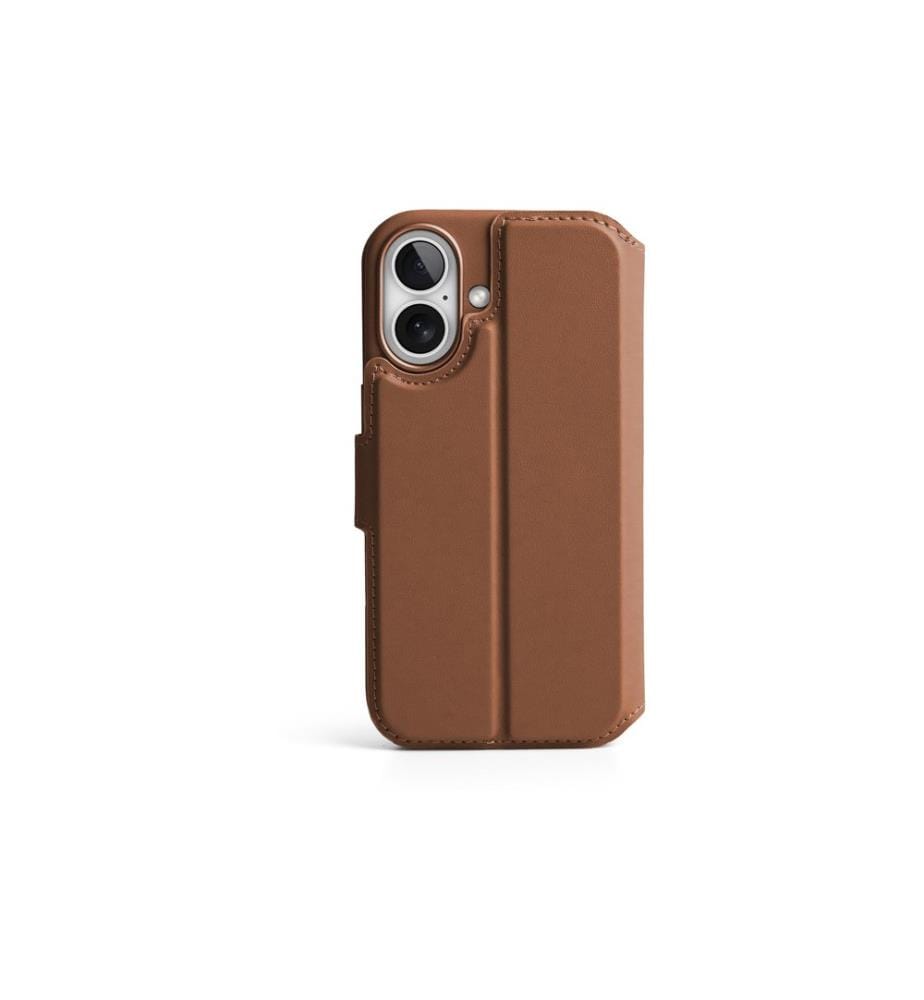 Vonmählen - Book Cover Vegan Leather iPhone 17 Brown