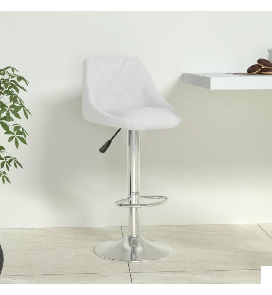 Tabouret de bar Blanc Similicuir
