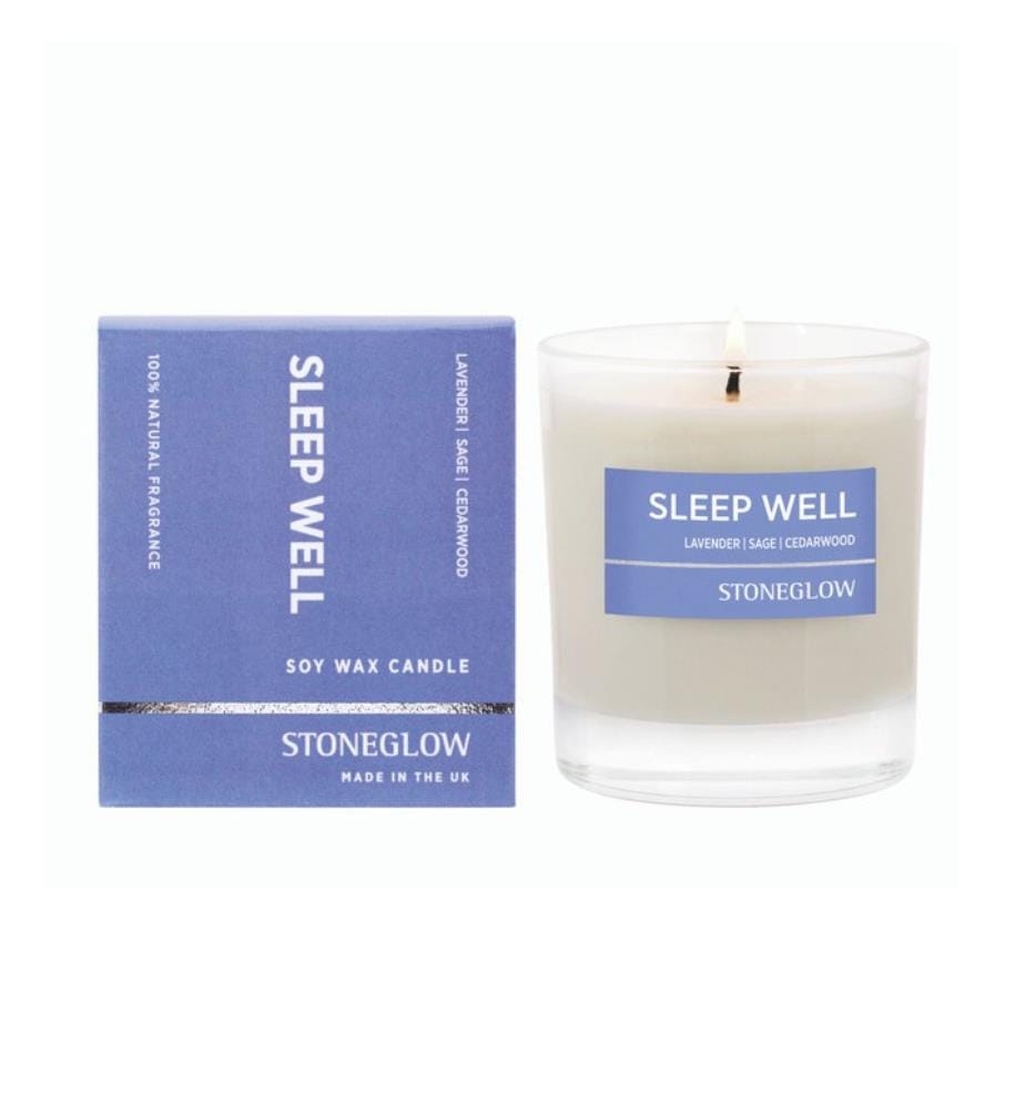 Bougie parfumée Be Happy Lavande, Sauge & Cèdre - 220 g