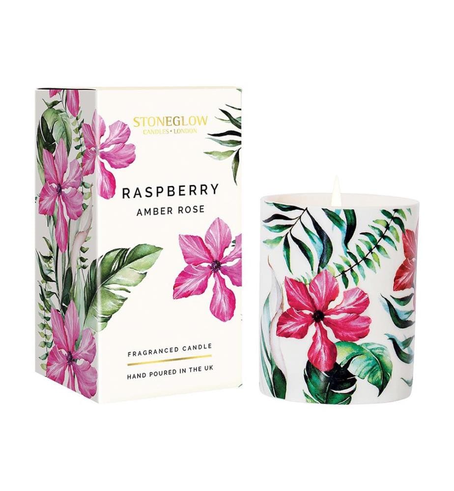 Bougie parfumée Framboise & Rose Ambrée - 300 g