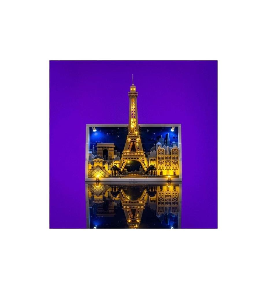 Kit d'éclairage LED Light My Bricks LMB 2.0 pour LEGO 21064 Paris Ville de l'amour