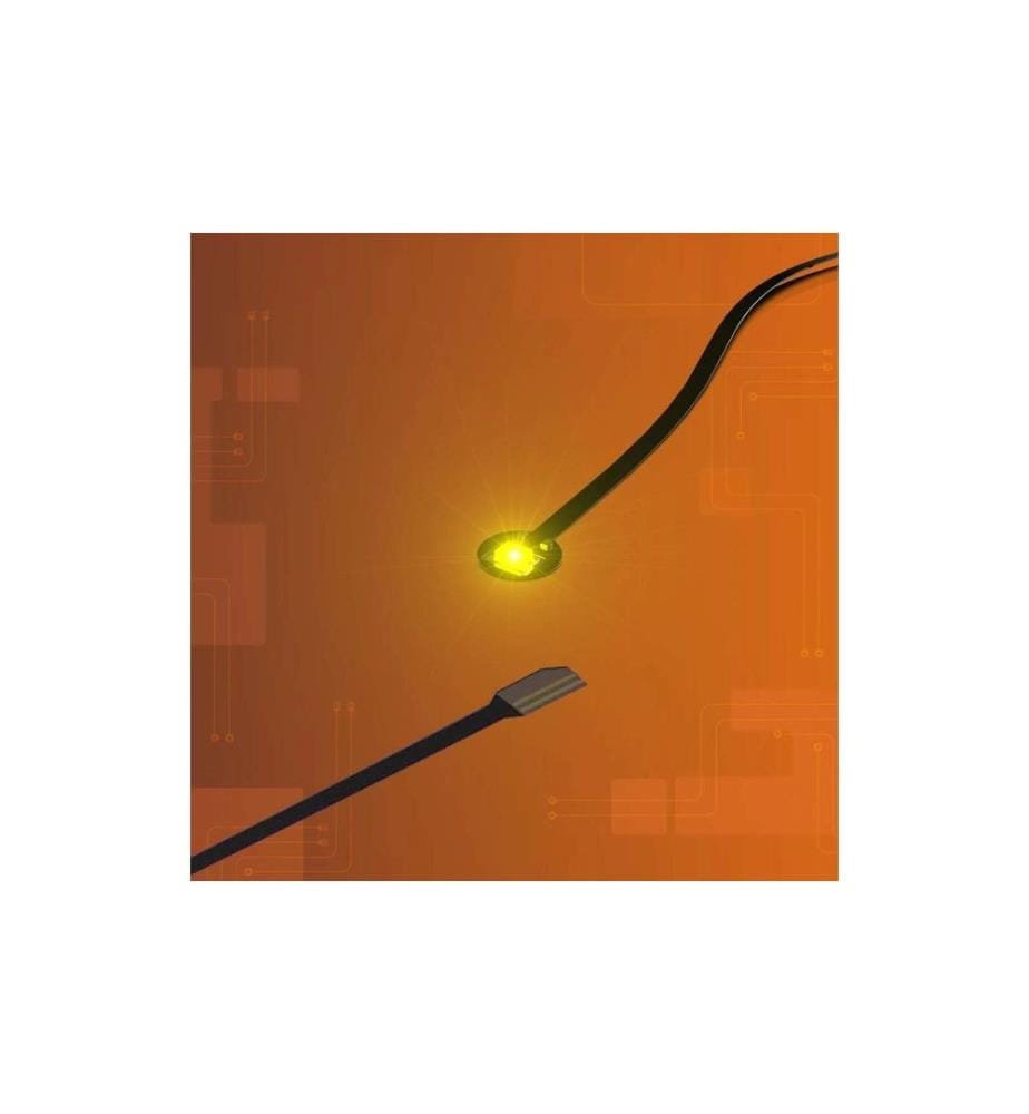 Light My Bricks 2.0 Astro LED Jaune avec câble plat de 30 cm Lot de 4