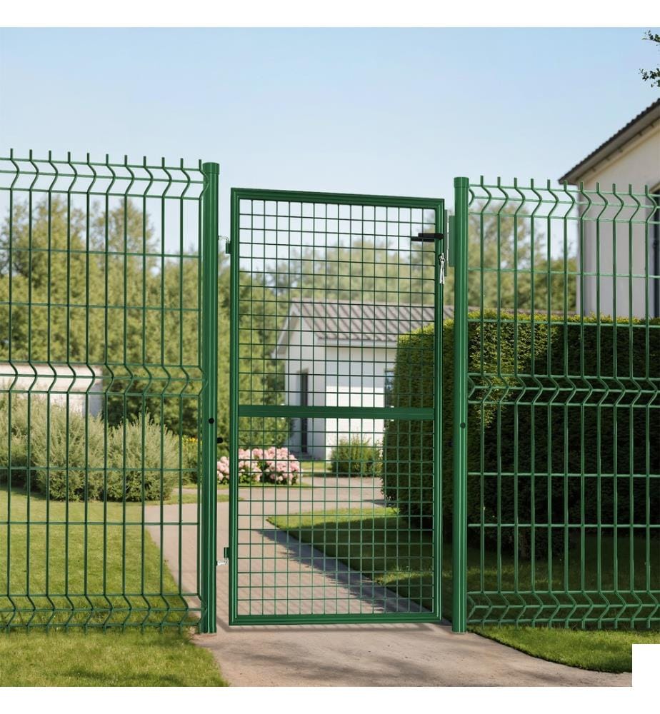 Portillon en acier vert 150x100cm