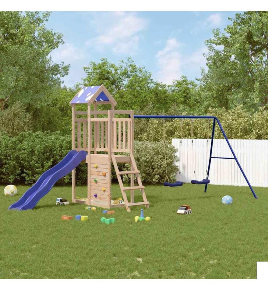 Aire de jeux d'extérieur bois de pin massif