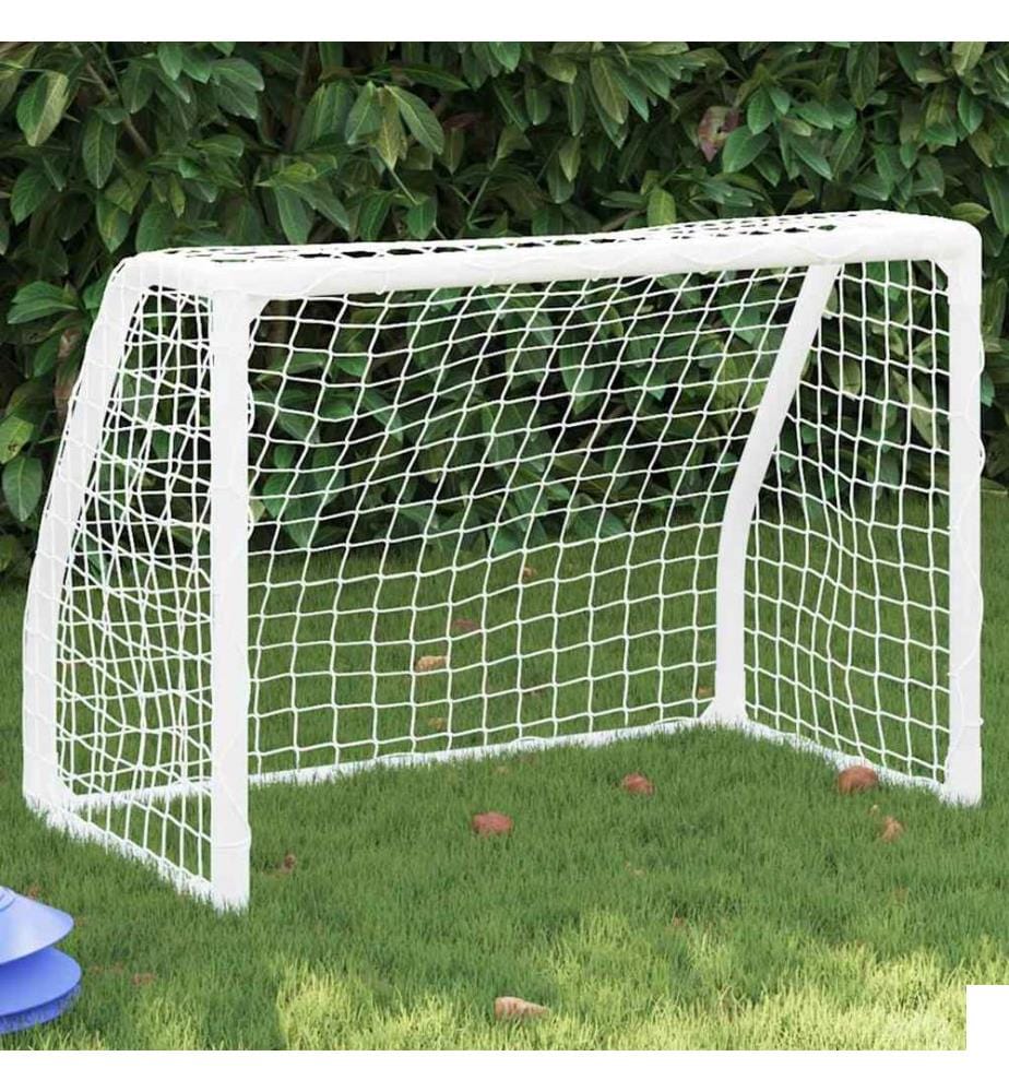 Buts de football pour enfants 2 pcs avec ballon blanc métal