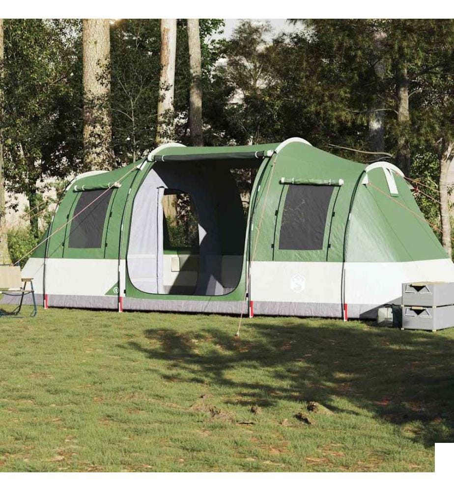 Tente de camping tunnel 4 personnes vert imperméable