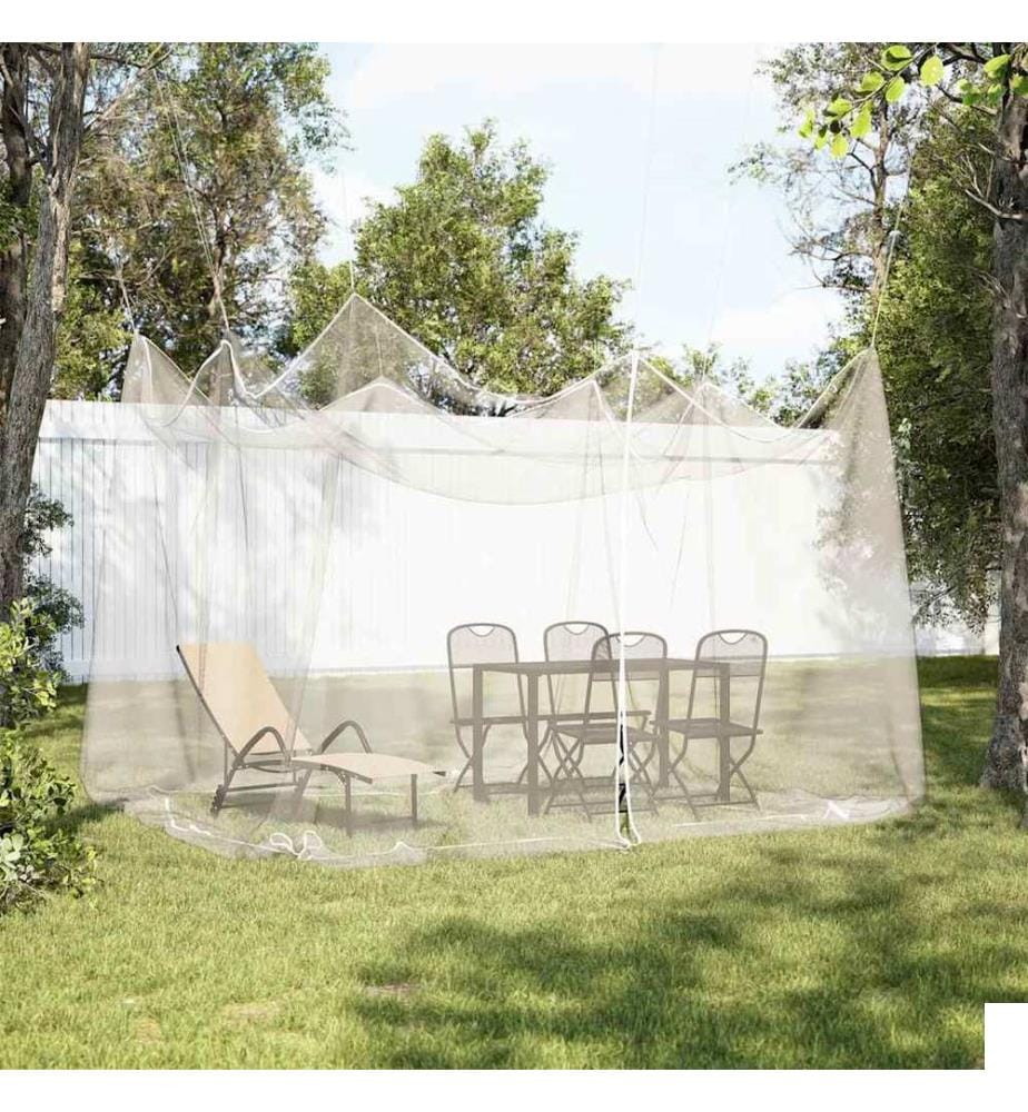 Moustiquaire d'extérieur 220 mailles blanche 300 x 300 x 250 cm