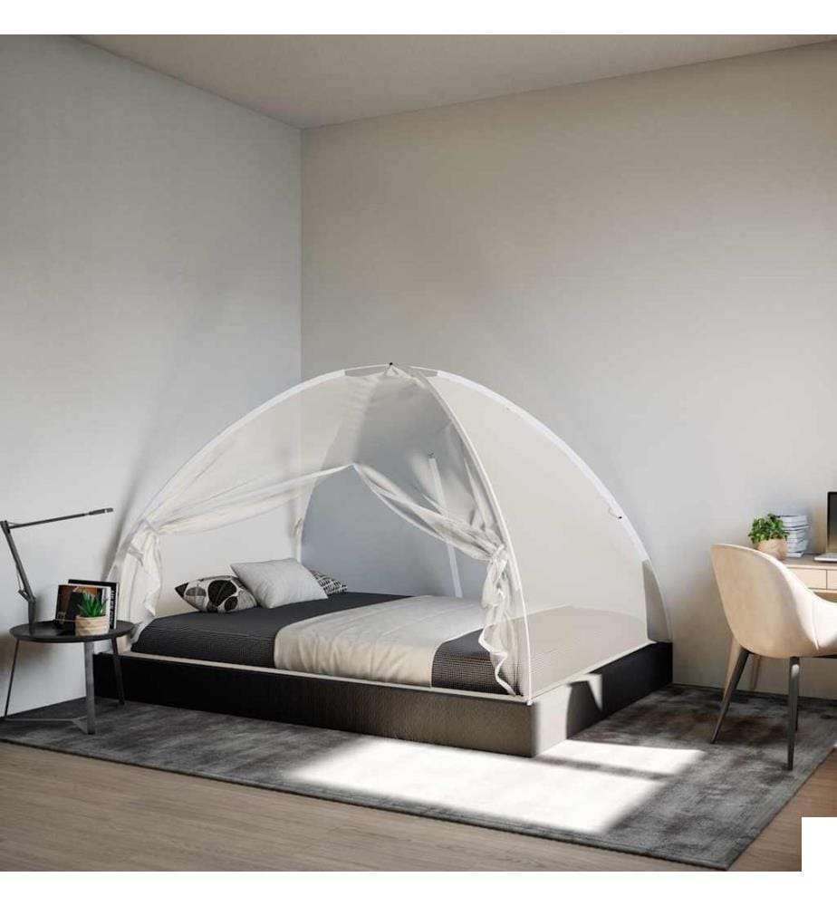 Moustiquaire mongole avec portes 220 maille blanc 200x120x130cm