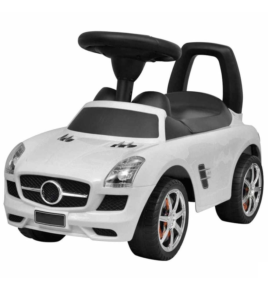 Voiture à pousser par pieds pour enfants blanc